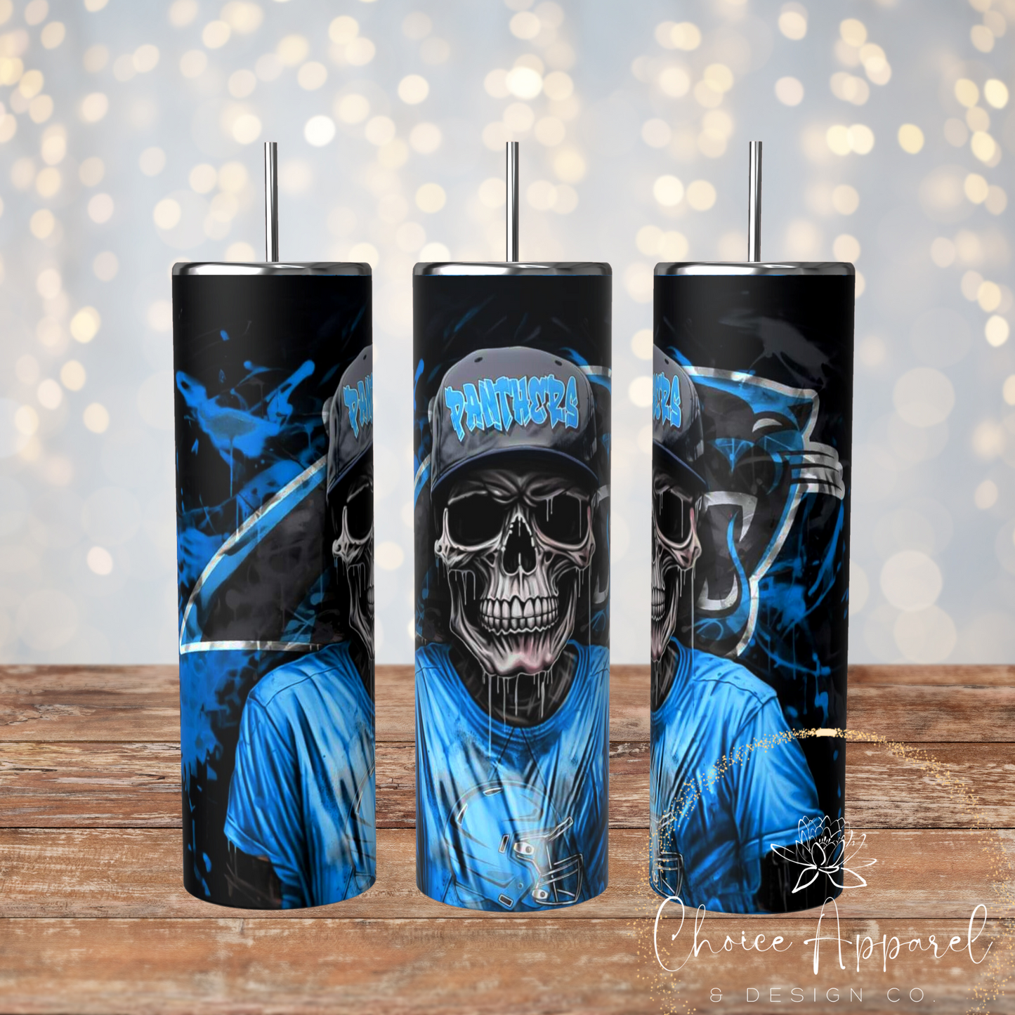 Panthers Skull Tumbler