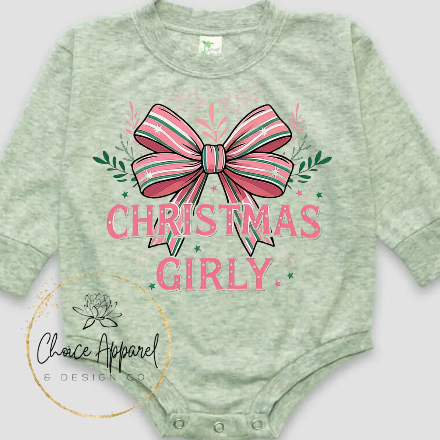 Christmas Girly Onesie