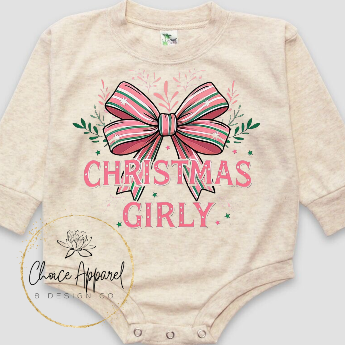 Christmas Girly Onesie