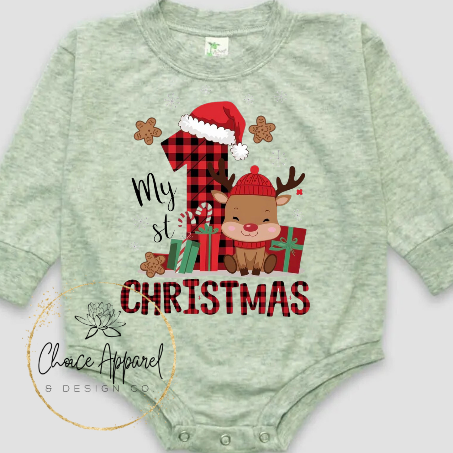 Reindeer 1st Christmas Onesie