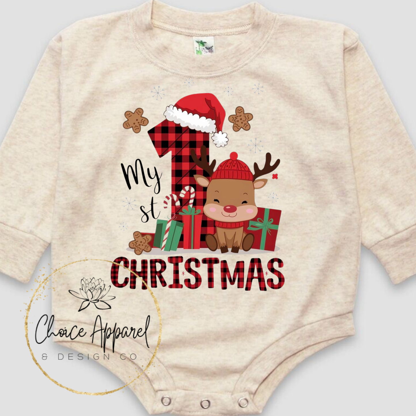 Reindeer 1st Christmas Onesie