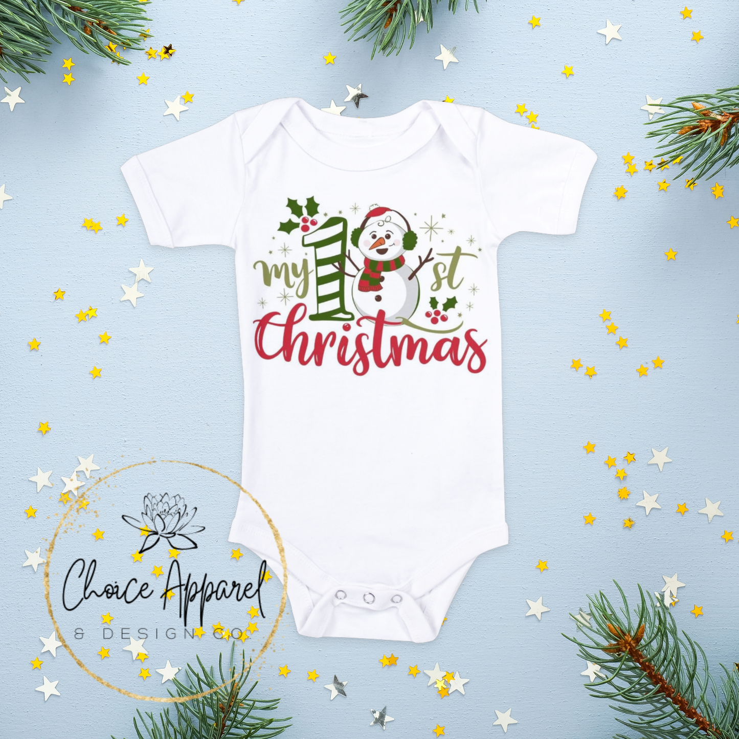 Snowman 1st Christmas Onesie