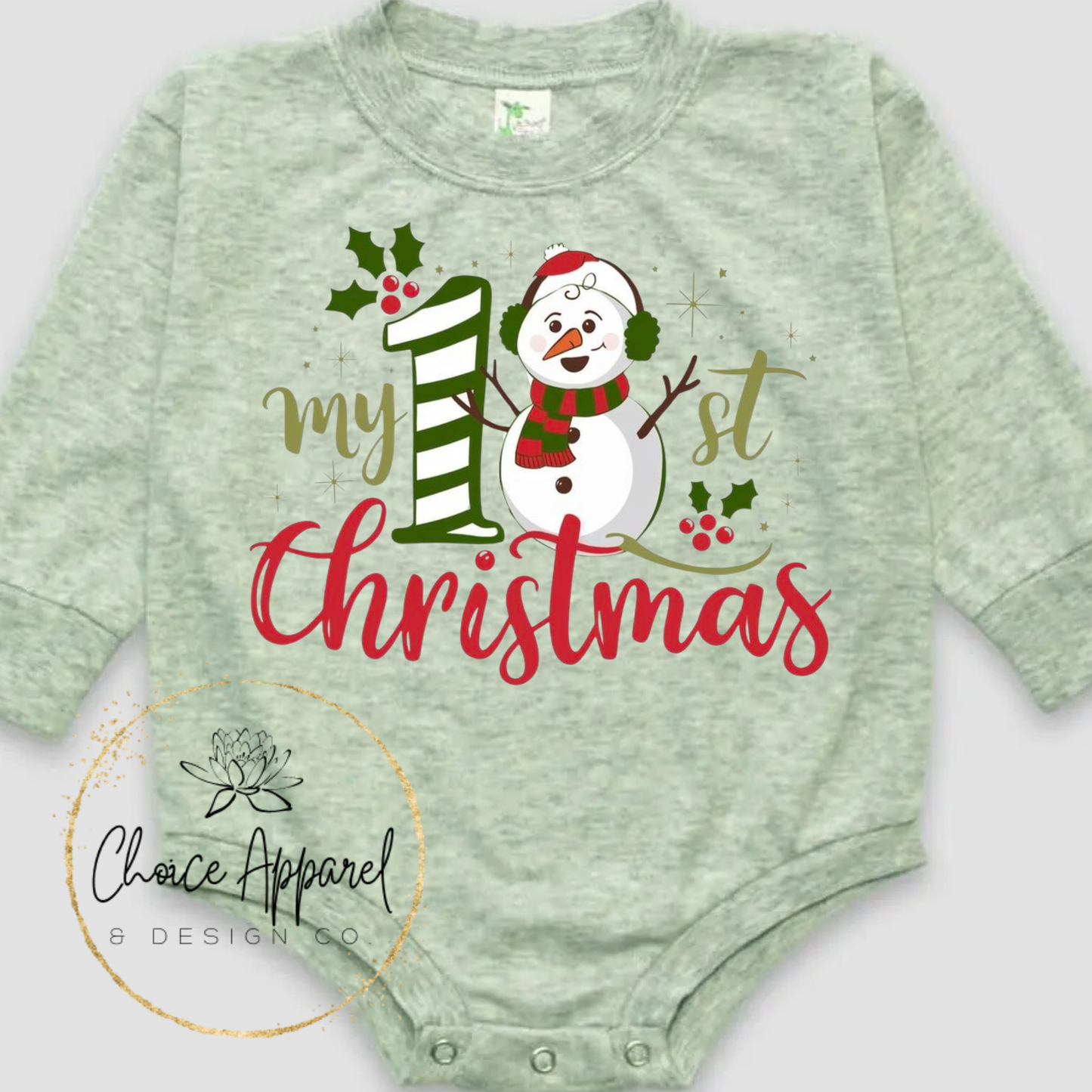 Snowman 1st Christmas Onesie