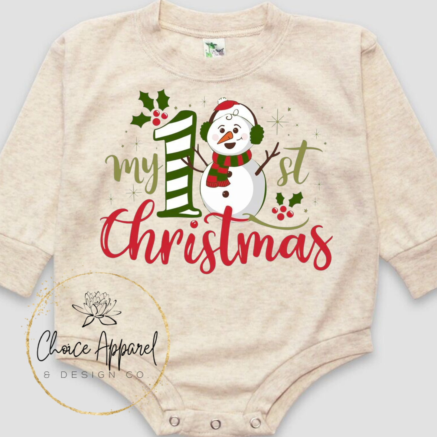 Snowman 1st Christmas Onesie