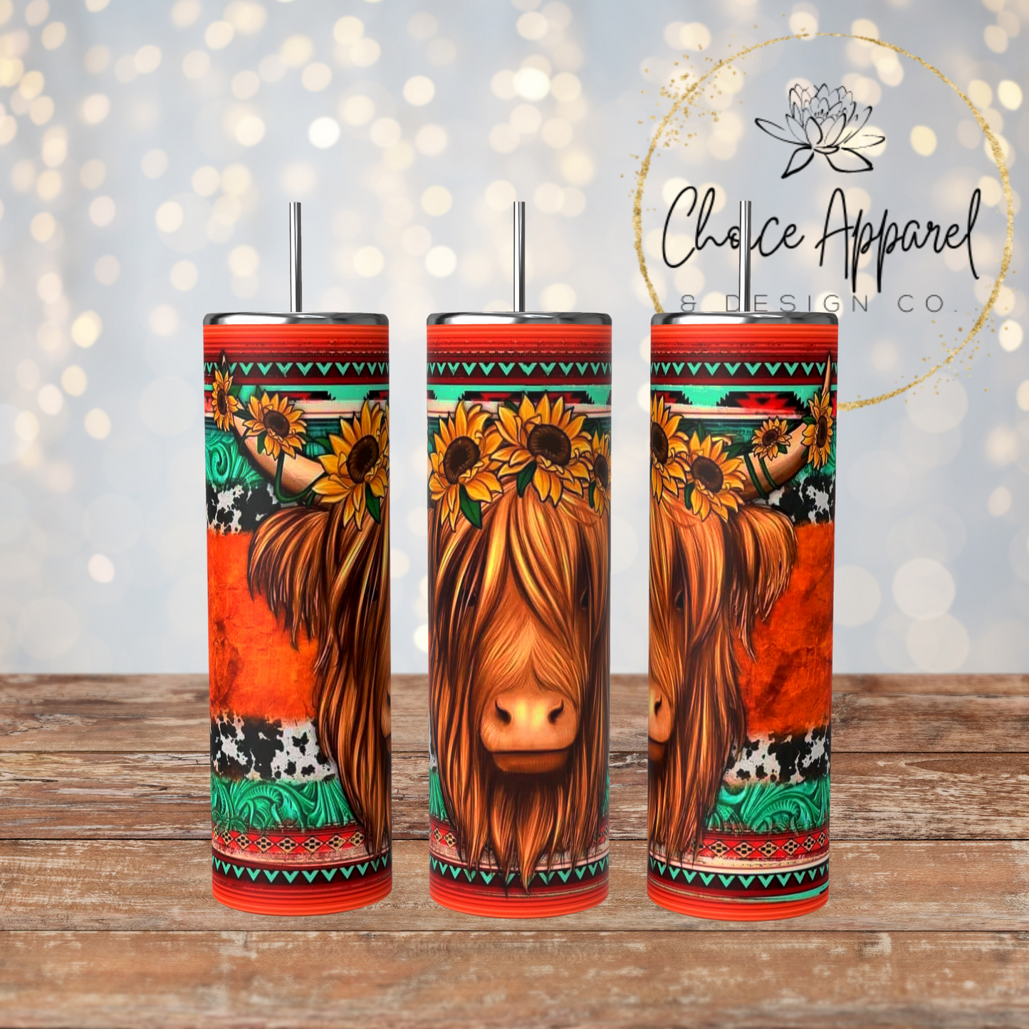 Boho Steer Tumbler