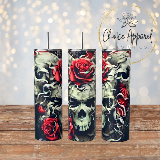 Skulls & Roses Tumbler