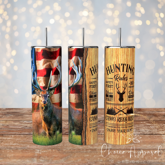 Hunting Rules Tumbler