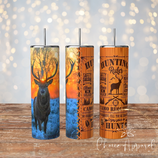 Hunting Rules Sunrise Tumbler