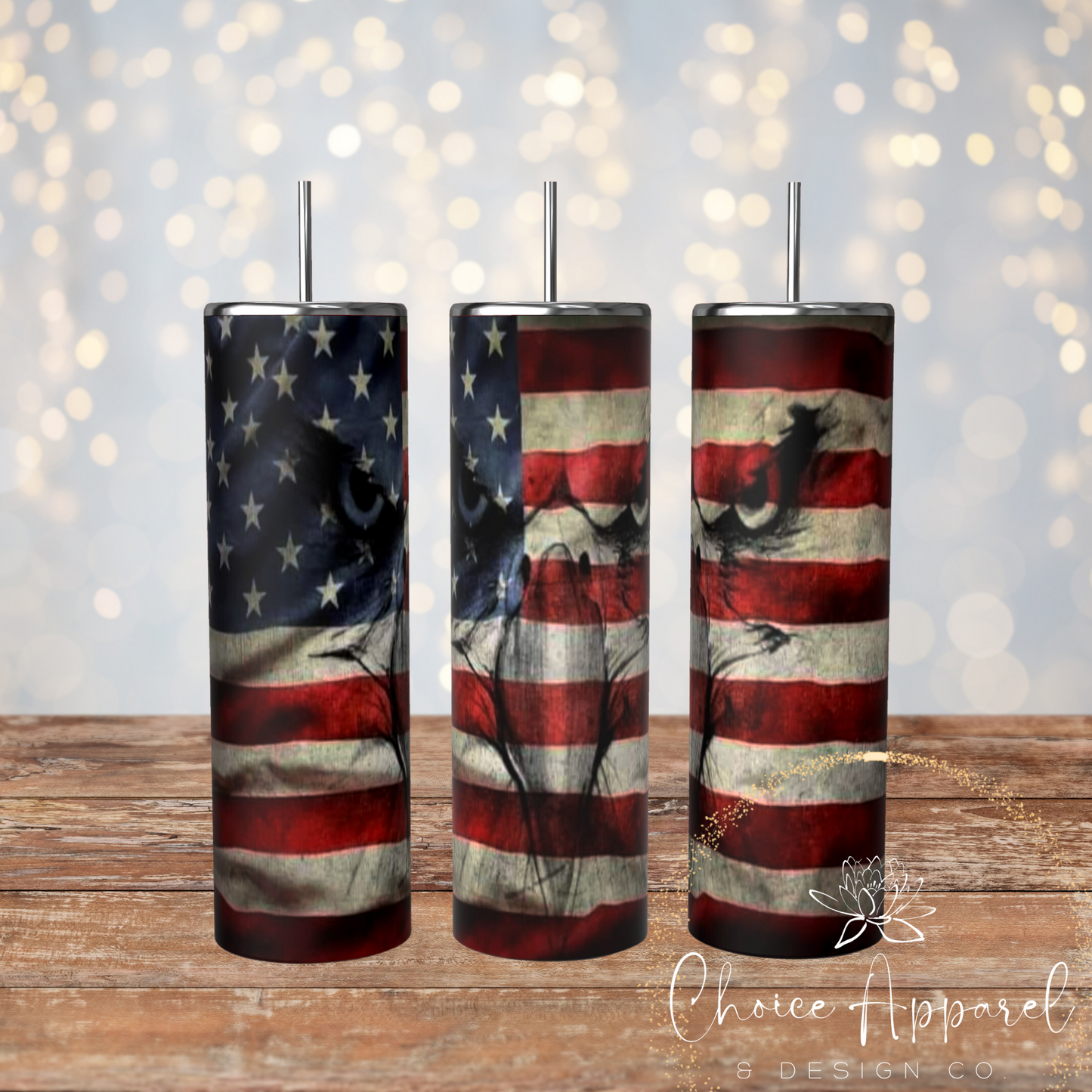 American Flag Eagle Tumbler