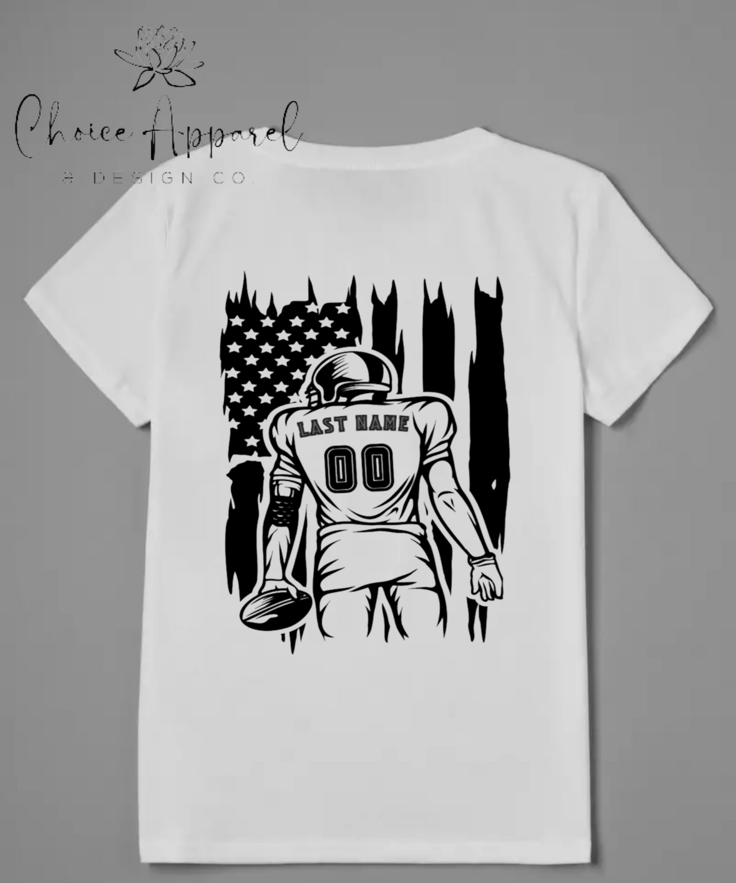 Custom Football Adult T-Shirt