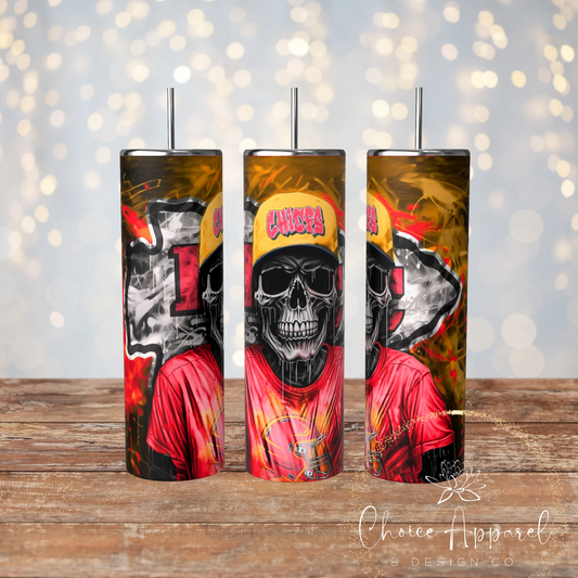 Chiefs Skull Tumbler