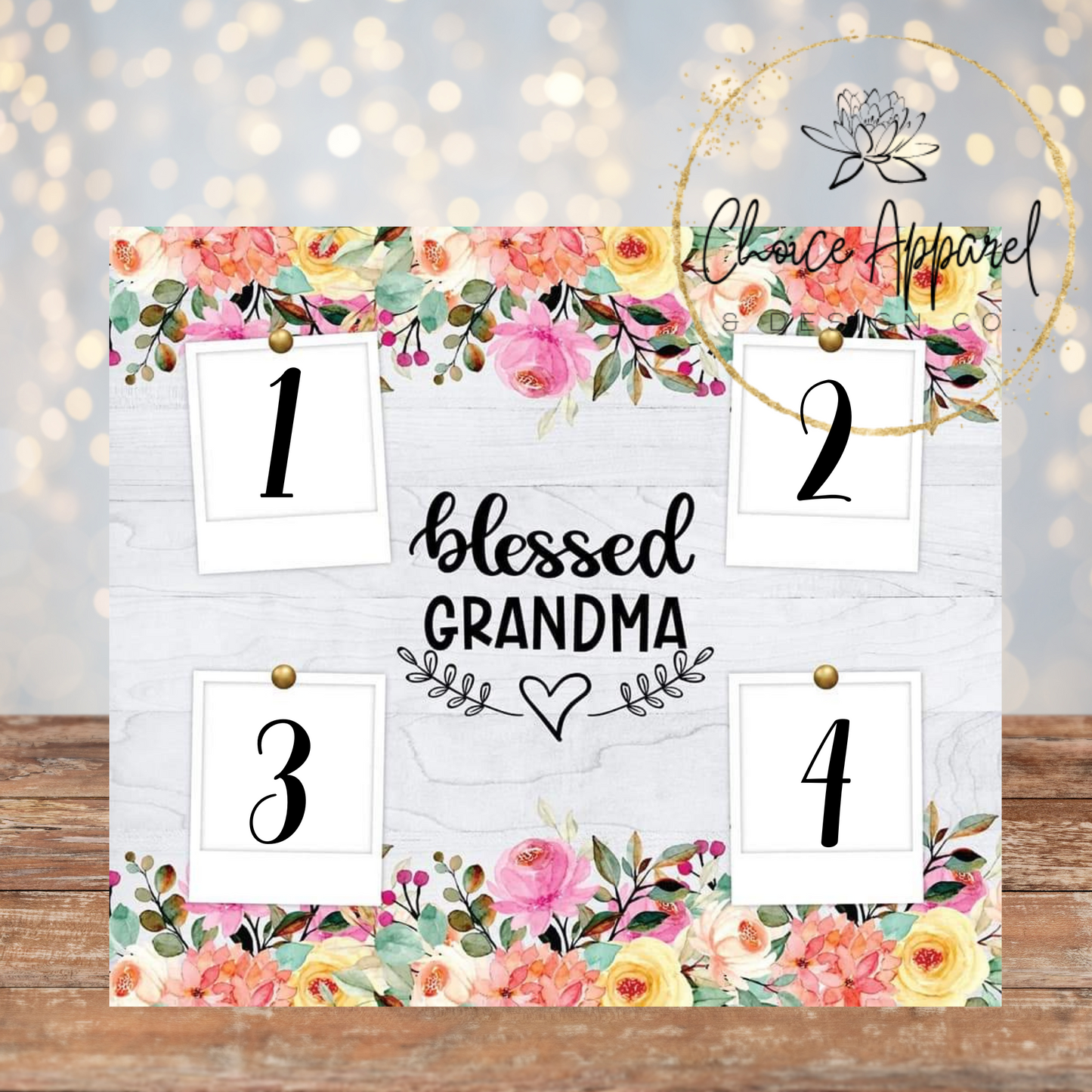 Blessed Grandma/Blessed Nana Photo Tumbler