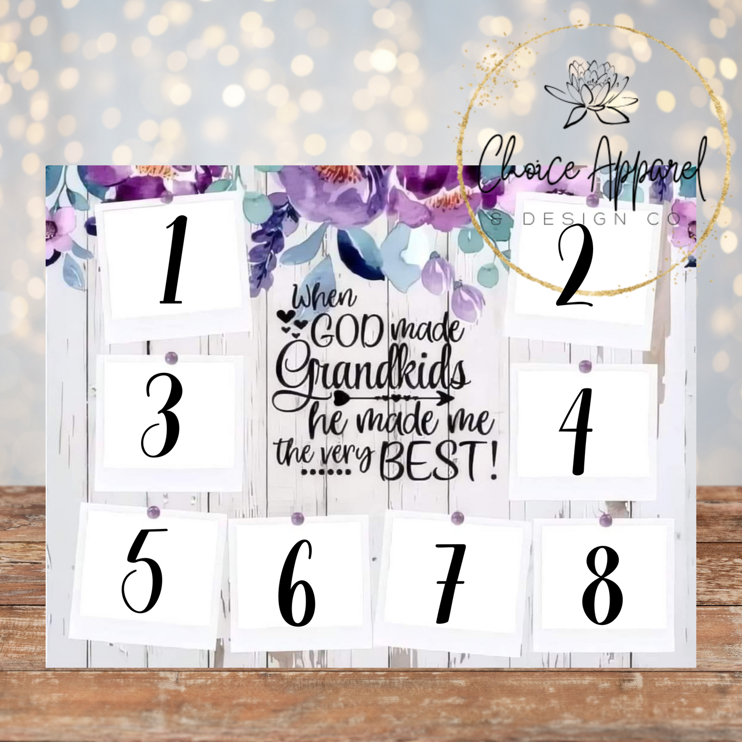 Grandkids Photo Tumbler