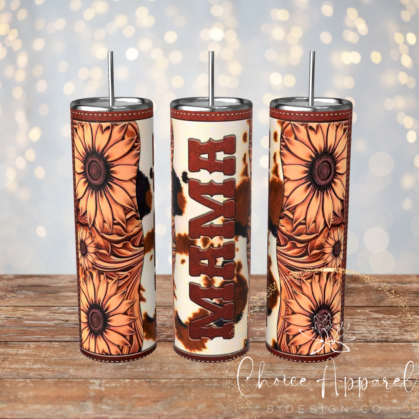 Mama Cowhide Tumbler