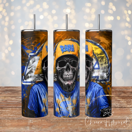 Rams Skull Tumbler