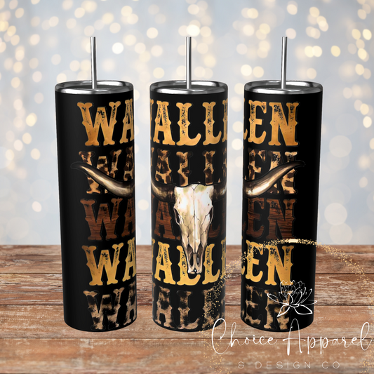 Wallen Bull Skull Tumbler