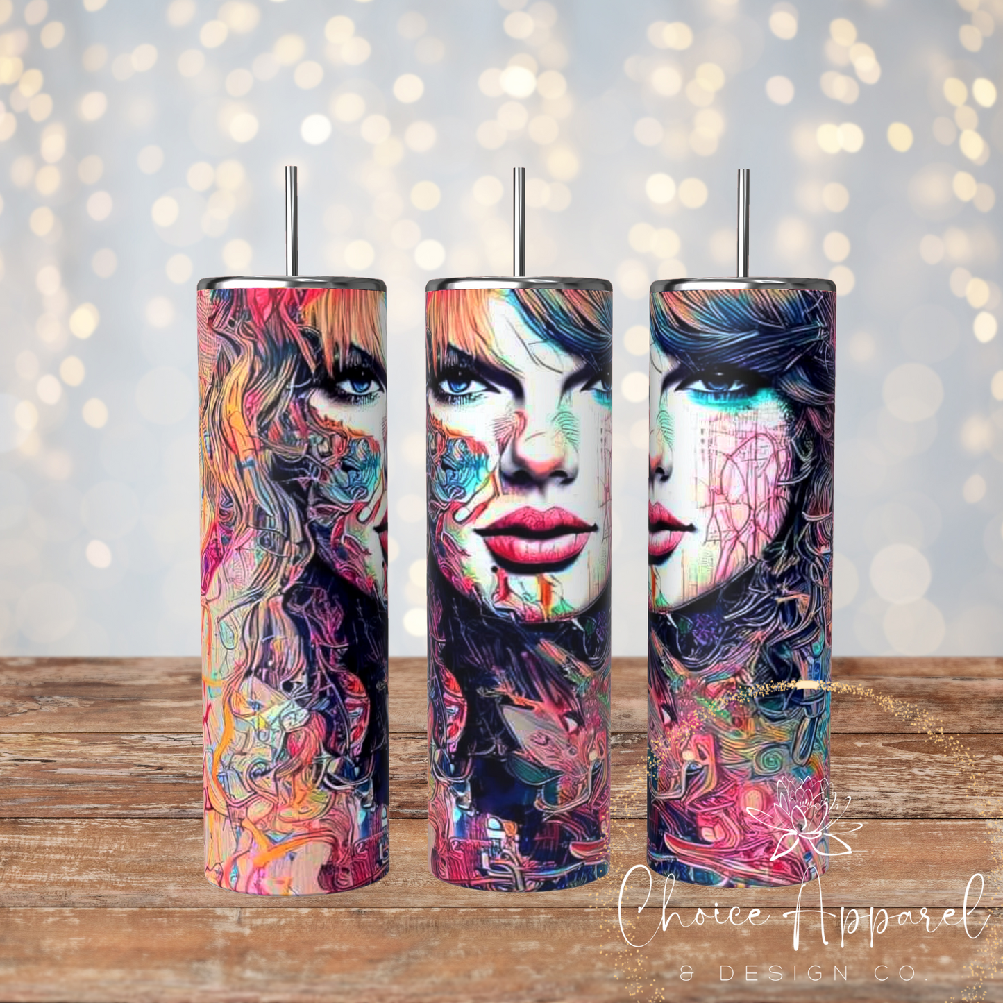 Taylor Swift Abstract Tumbler