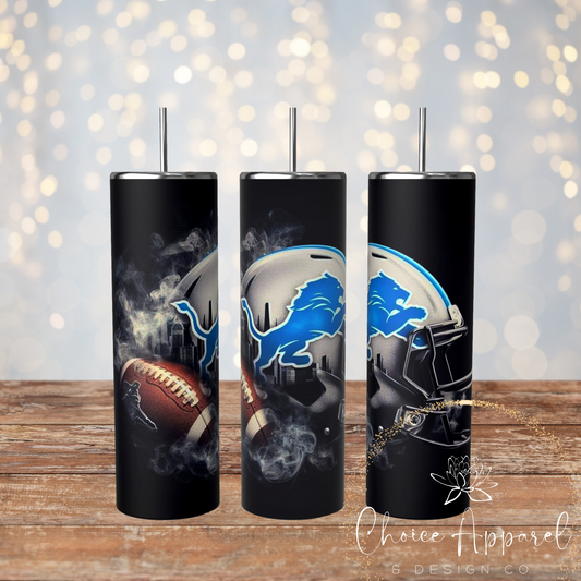 Lions Football Helmet Tumbler