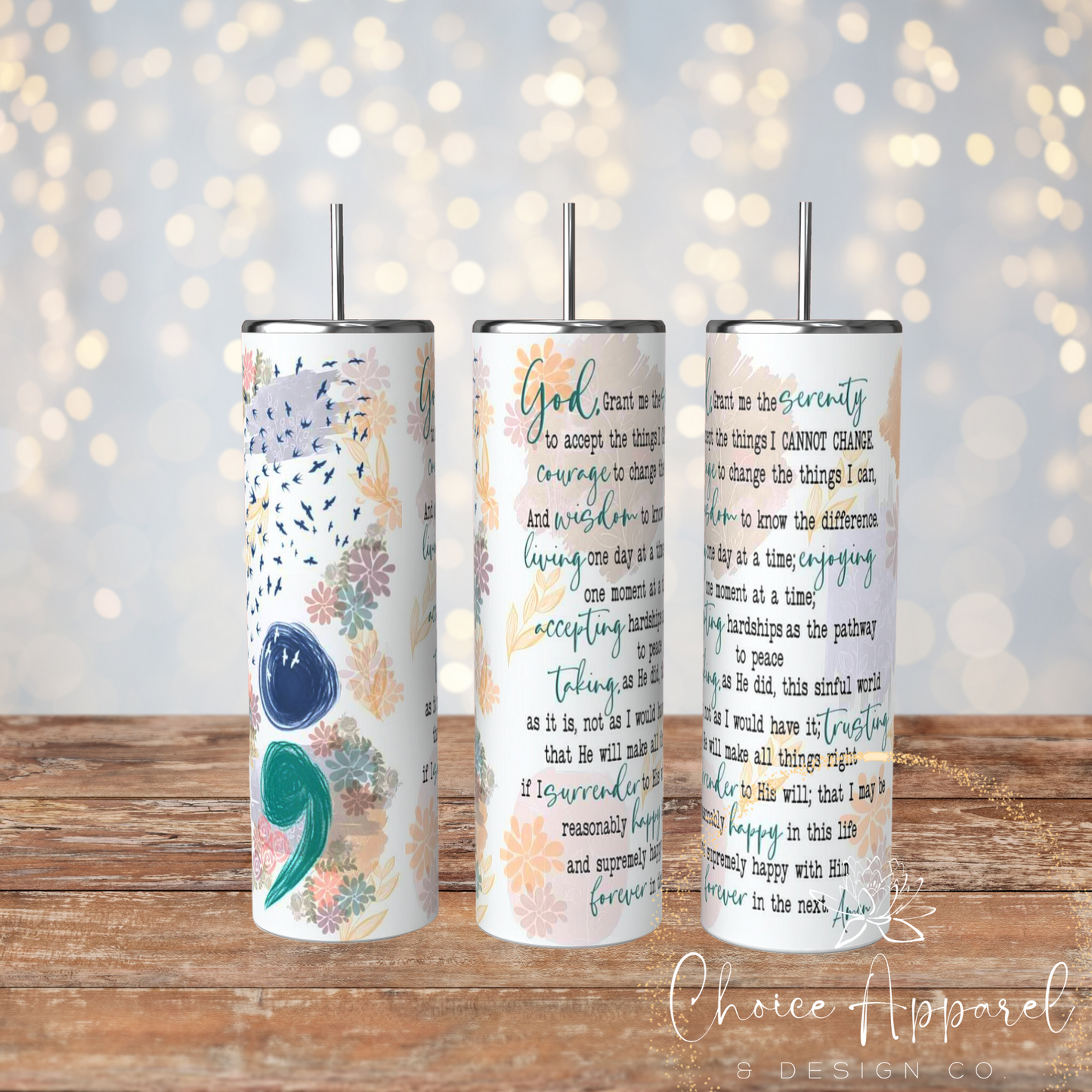 Serenity Prayer Tumbler