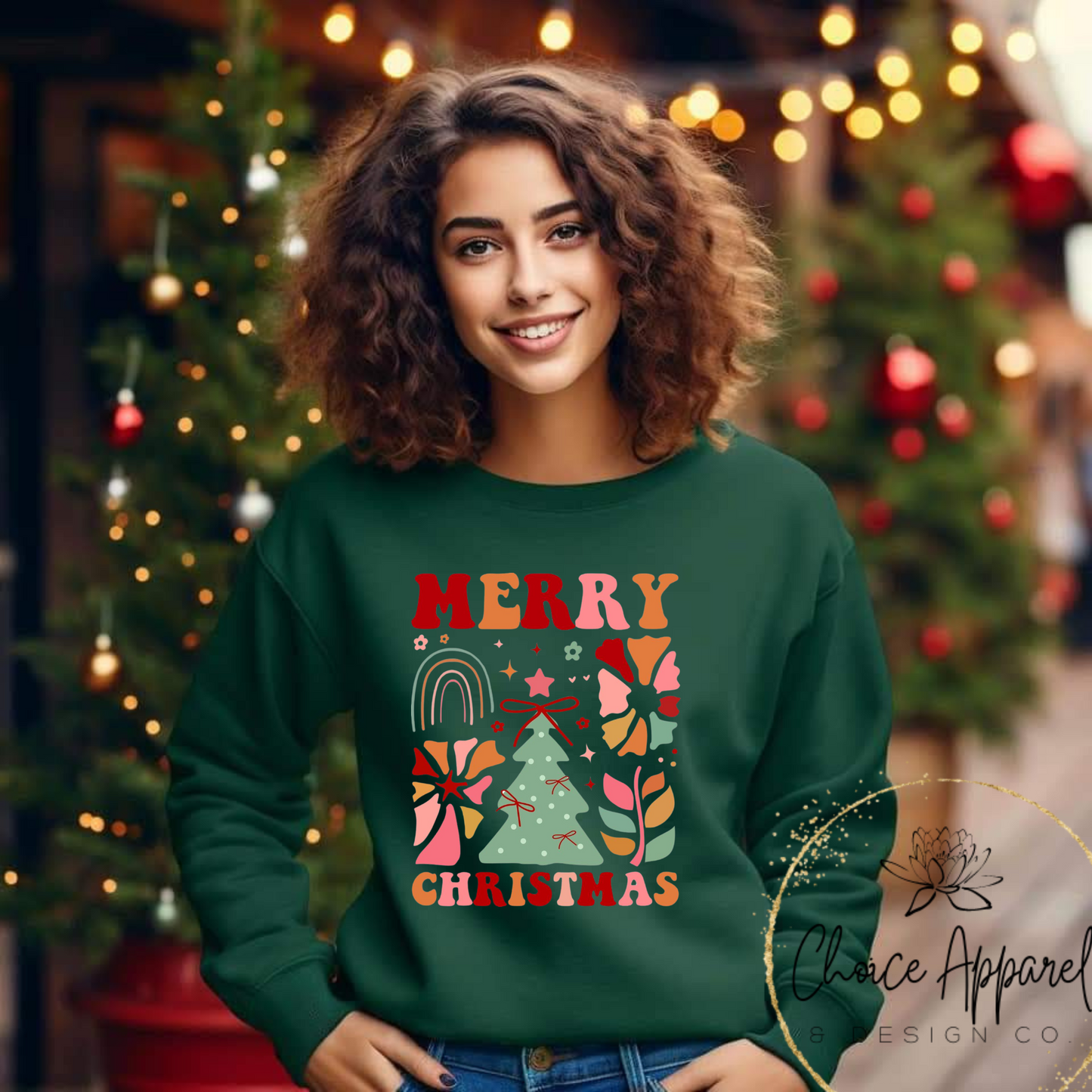 Merry Christmas Abstract Hoodie