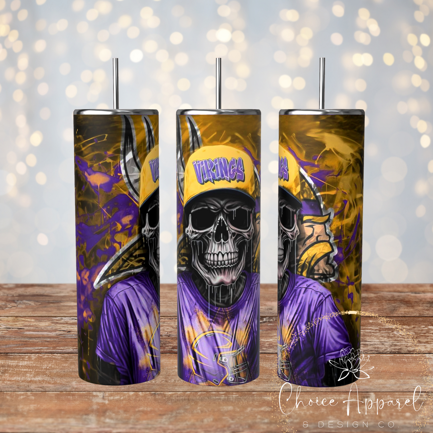 Vikings Skull Tumbler