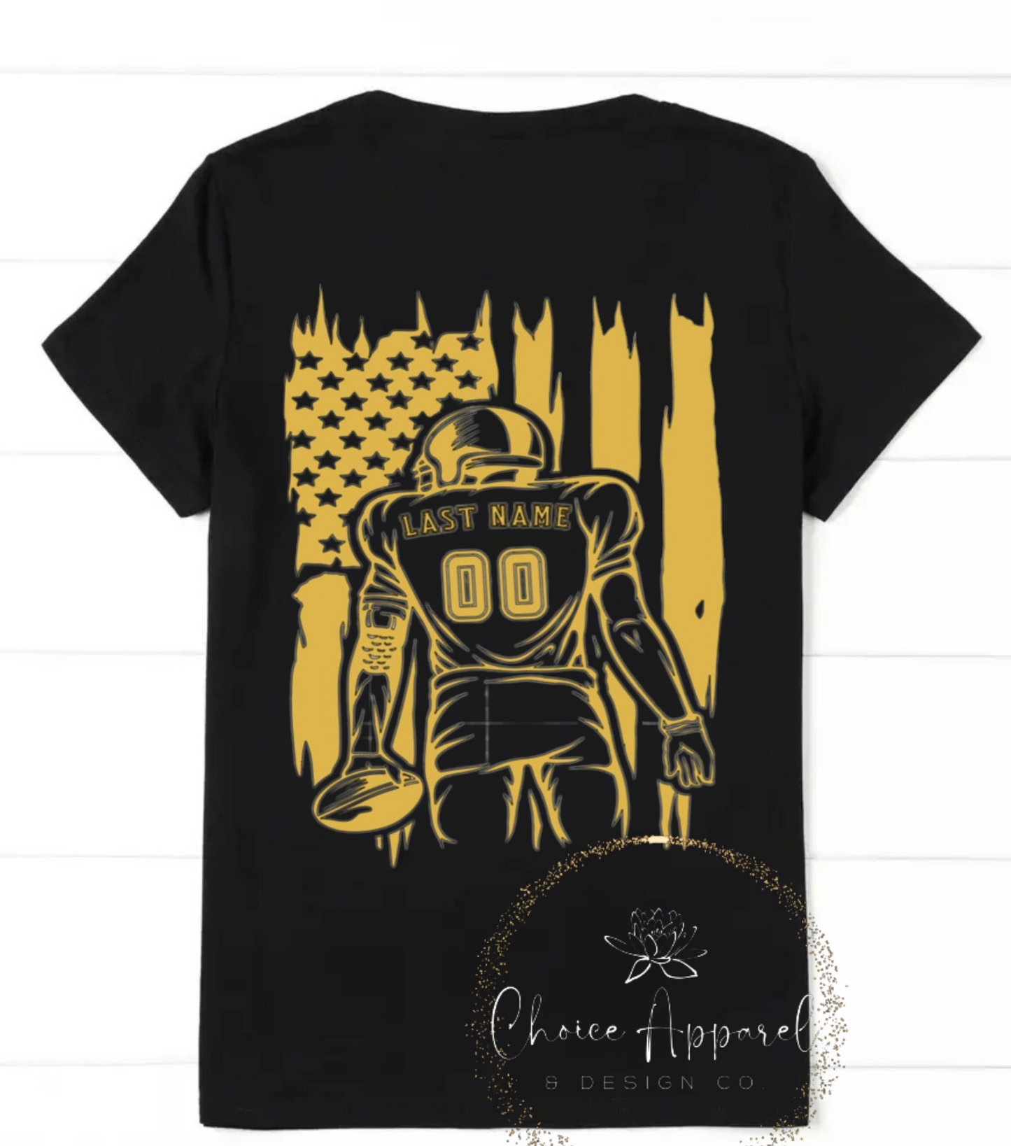 Custom Football Adult T-Shirt