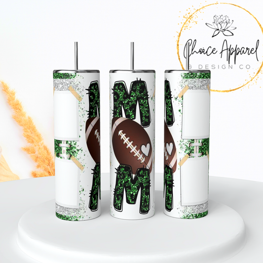 Mom Football Photo Tumbler